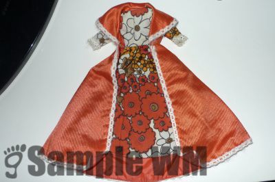Petra Kleid und Mantel 70er orange -braun
25
