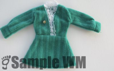 70er Mini-Kleid grün 
25
